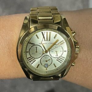 Michael Kors Gold-Tone Roman Numeral Watch